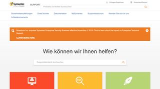 
                            5. Technischer Support von Symantec