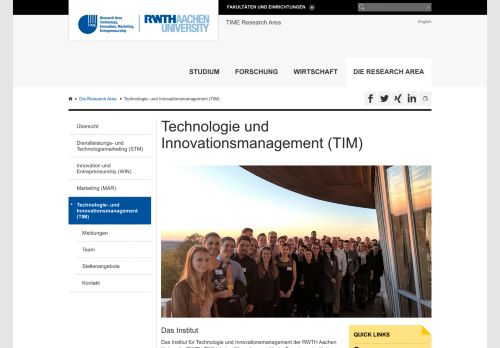 
                            4. Technologie und Innovationsmanagement (TIM) - RWTH AACHEN ...