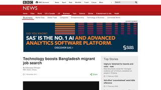 
                            10. Technology boosts Bangladesh migrant job search - BBC News