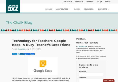 
                            13. Technology for Teachers: Google Keep- A Busy Teacher's Best Friend