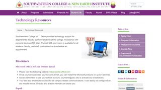 
                            10. Technology Resources - Southwestern College, Santa Fe