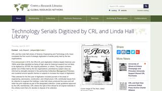 
                            6. Technology Serials Digitized by CRL and Linda Hall Library | CRL
