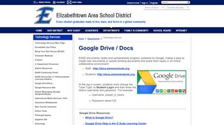 
                            13. Technology Services / Google Drive/Docs