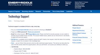 
                            7. Technology Support | Embry-Riddle Aeronautical University