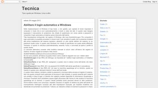 
                            11. Tecnica: Abilitare il login automatico a Windows