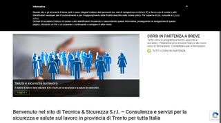
                            2. Tecnica & Sicurezza Srl: Sicurezza e salute sul lavoro Trento e Italia