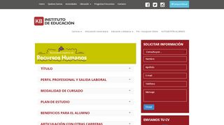 
                            8. Tecnicatura Superior en Administración de Recursos ... - KB Instituto |