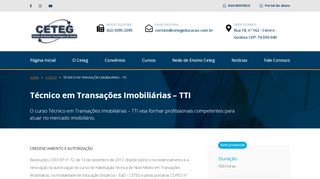 
                            4. Técnico em Transações Imobiliárias – TTI » CETEG | Centro de ...