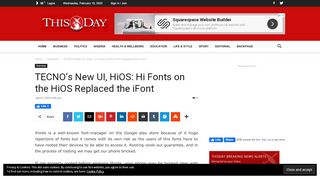 
                            13. TECNO's New UI, HiOS: Hi Fonts on the HiOS Replaced the iFont ...