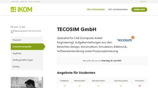 
                            8. TECOSIM GmbH - IKOM