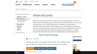 
                            5. TECOSIM Online job portal