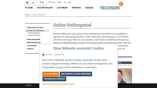 
                            12. TECOSIM Online-Stellenportal