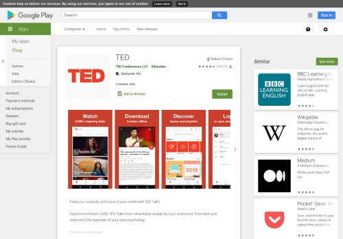 
                            7. TED - Apps on Google Play