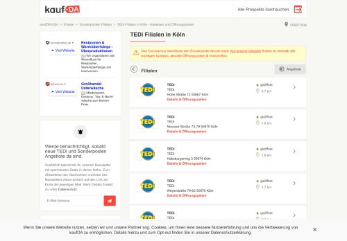 
                            8. TEDi Filialen in Köln - Adressen und Öffnungszeiten - kaufDA