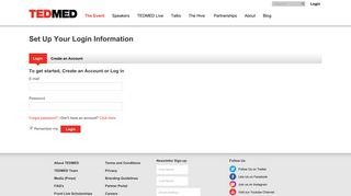 
                            7. TEDMED - Login or Create an Account