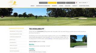 
                            4. Tee availability - Omanu Golf Club