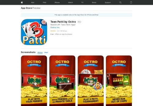 
                            9. Teen Patti by Octro on the App Store - iTunes - Apple