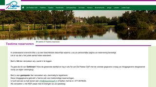 
                            3. Teetime reserveren - De Peelse Golf