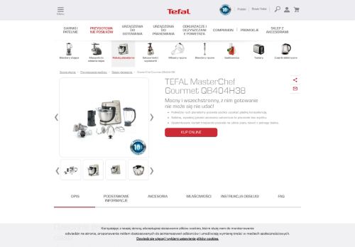 
                            10. TEFAL MasterChef Gourmet QB404H38 QB404H38