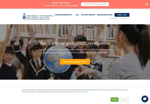 
                            7. TEFL Certification - TEFL Online course - University of ... - Teach Away