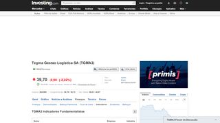 
                            11. Tegma Gestao Logistica (TGMA3) Indicadores Financeiros