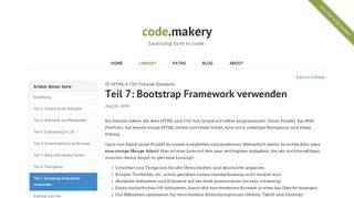 
                            3. Teil 7: Bootstrap Framework verwenden | HTML & CSS Tutorial ...
