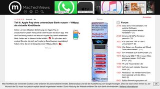 
                            7. Teil II: Apple Pay ohne unterstützte Bank nutzen – VIMpay als virtuelle ...