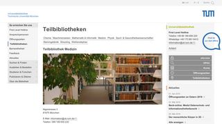 
                            11. Teilbibliothek Medizin - Universitätsbibliothek der TUM