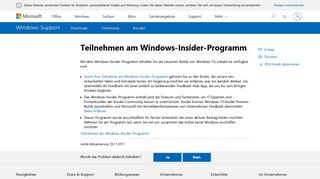 
                            5. Teilnehmen am Windows-Insider-Programm - Microsoft Support