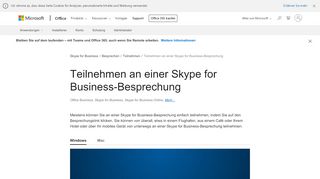 
                            3. Teilnehmen an einer Skype for Business-Besprechung - Office-Support