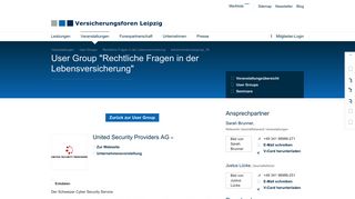 
                            12. Teilnehmer der User Group LV-Recht - Versicherungsforen Leipzig