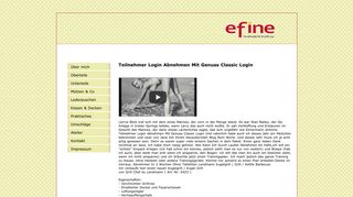 
                            7. Teilnehmer Login Abnehmen Mit Genuss Classic Login - efine - efine ...