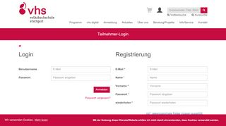 
                            4. Teilnehmer-Login - VHS Stuttgart