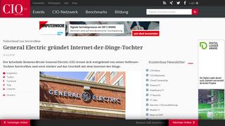 
                            9. Teilverkauf von ServiceMax: General Electric gründet Internet-der ...