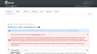 
                            8. Tekbase Lite - Voice- und Gameserver? - Installation - Webserver ...