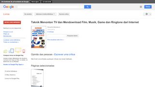 
                            10. Teknik Menonton TV dan Mendownload Film, Musik, Game dan Ringtone ... - Resultado da pesquisa de livros do Google