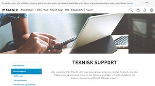 
                            2. Teknisk support - MAGIX