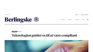 
                            10. Teknologien guider os til at være compliant - Berlingske