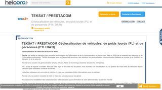 
                            8. Teksat / prestacom sur hellopro.fr