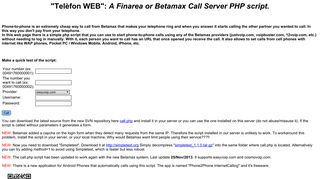 
                            9. Tel Web: Finarea Betamax php script - AldeaGlobal.Net
