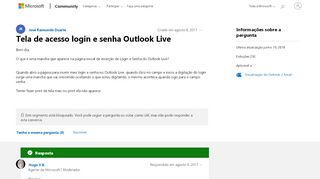 
                            5. Tela de acesso login e senha Outlook Live - Microsoft Community
