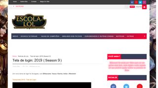 
                            9. Tela de login: 2019 (Season 9) - Escola do LoL | Guias e Noticias de ...