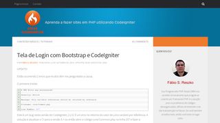
                            9. Tela de Login com Bootstrap e CodeIgniter - DICAS CI - Dicas ...