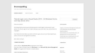 
                            5. Tela de Login com o Visual Studio 2013 – C# Windows Forms com ...
