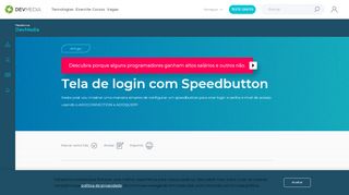 
                            6. Tela de login com Speedbutton - DevMedia