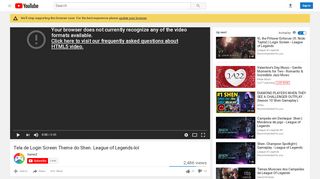 
                            1. Tela de Login Screen Theme do Shen. League of Legends-lol ...