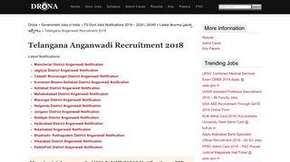 
                            12. Telangana Anganwadi Recruitment 2018 WDCW - Apply AWH & AWT ...