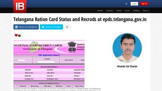 
                            7. Telangana Ration Card Status and Recrods at epds.telangana.gov.in