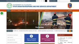 
                            6. Telangana State Disaster Response and Fire Services Department