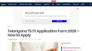 
                            2. Telangana TS ITI Application Form 2018 – Apply Online | AglaSem ...